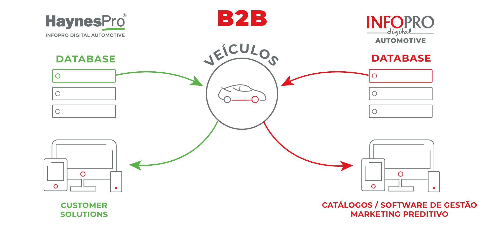 Personalização B2B de software e dados técnicos automóvel infopro digital automotive