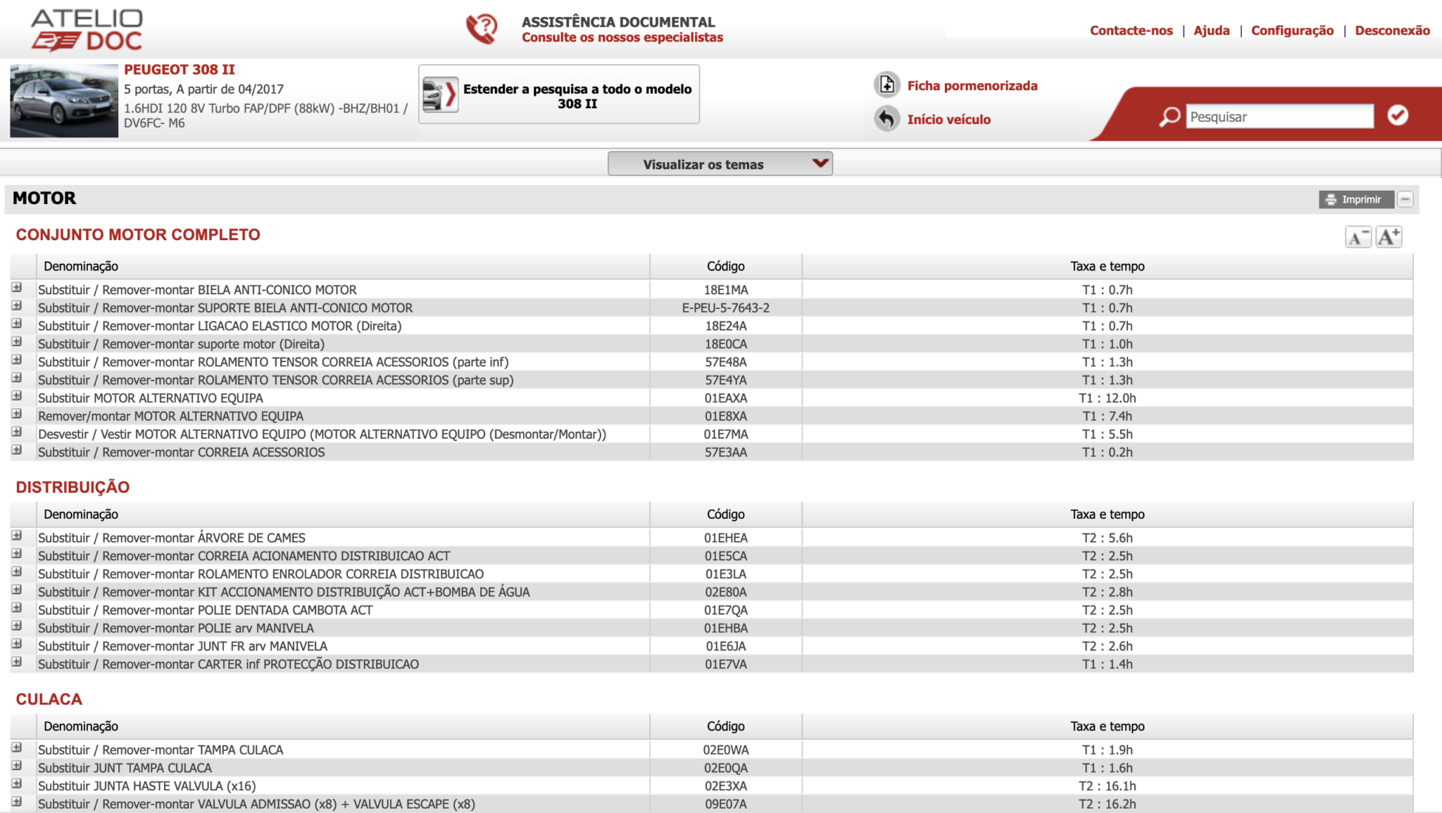 Automotive technical data software Atelio Doc - IPDA Portugal