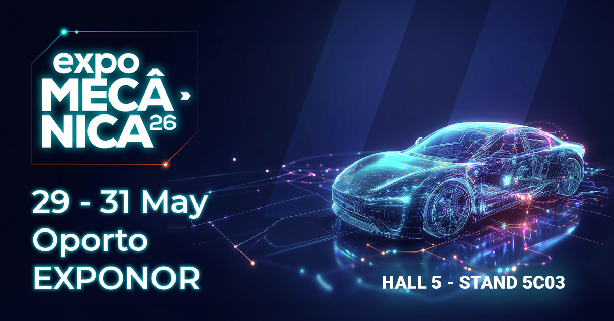 Infopro Digital Automotive na Expomecânica 2026, de 29 a 31 de maio na Exponor, Porto, Hall 5 Stand 5C03.